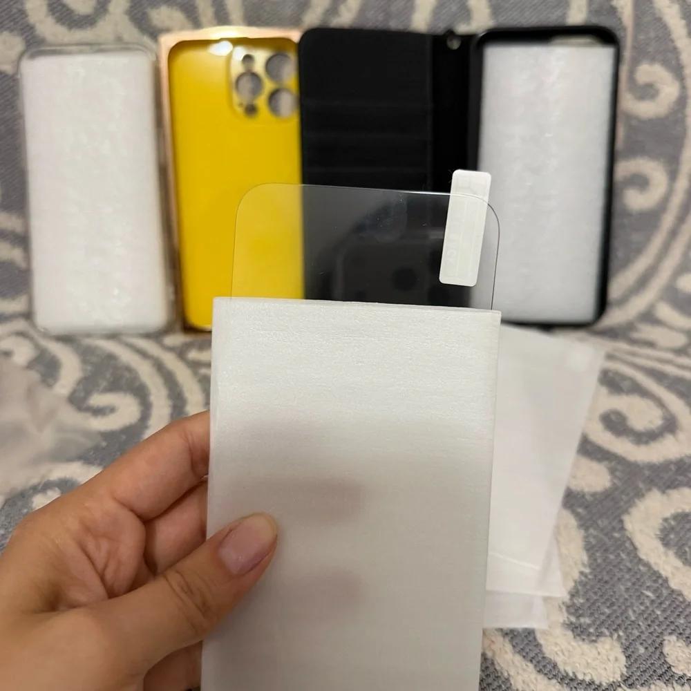 Apple iPhone 15 Pro Max Case Lot Of 3 With 4 Tempered Glasses